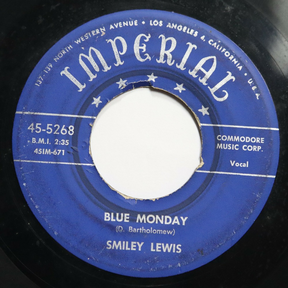 SMILEY LEWIS - BLUE MONDAY / DOWN THE ROAD - SOUL 45